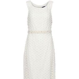 Marchesa White Pearl Dress